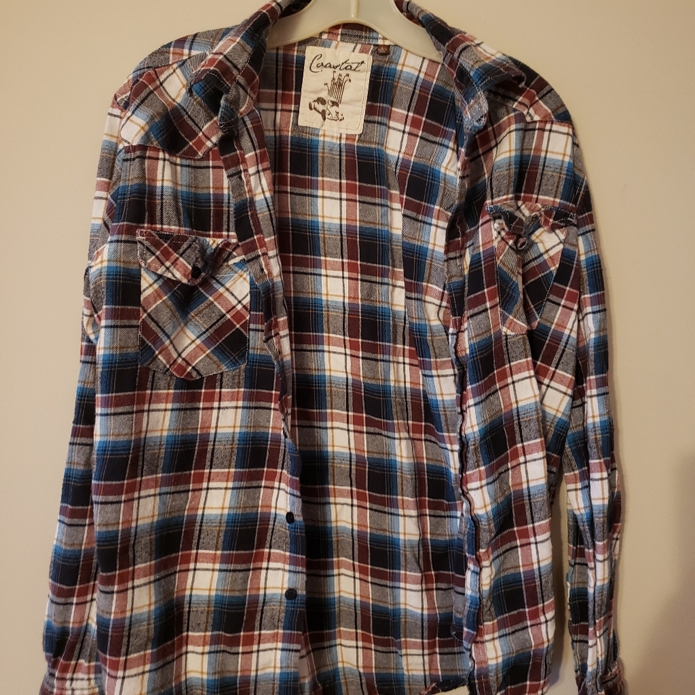 Long sleeve plaid button down